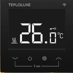 Терморегулятор электронный Теплолюкс Pontus wi-fi черный Space